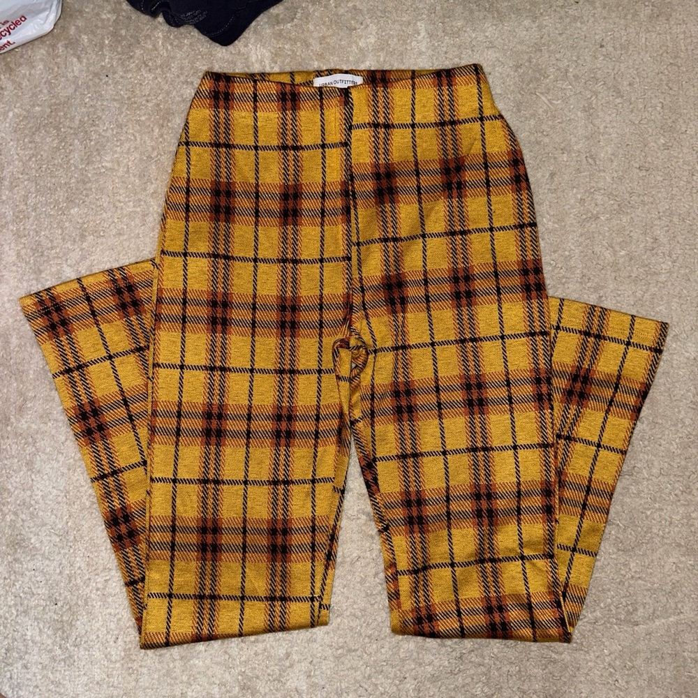 plaid leggings